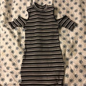 DEREK HEART STRIPED DRESS MID THIGH
